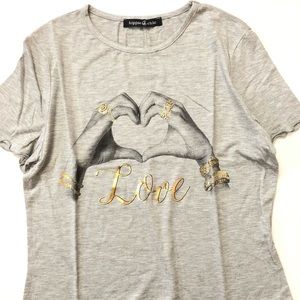 Gray Love Lettuce Bottom Shirt